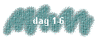 dag 1-6